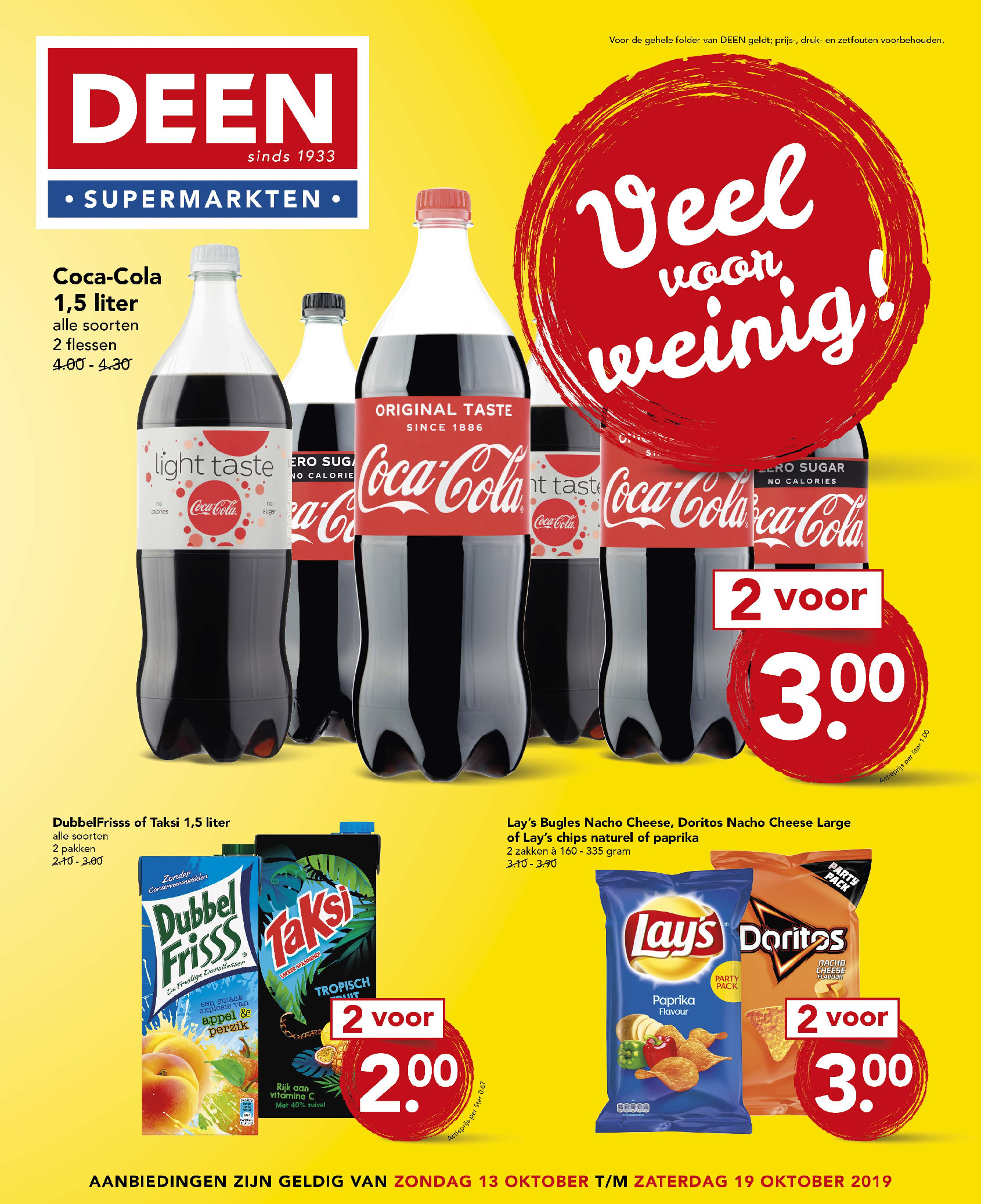 Deen - Folder van 13.10.2019 tot 19.10.2019 - Pagina 1 | Wekelijks nieuwe folders van ...