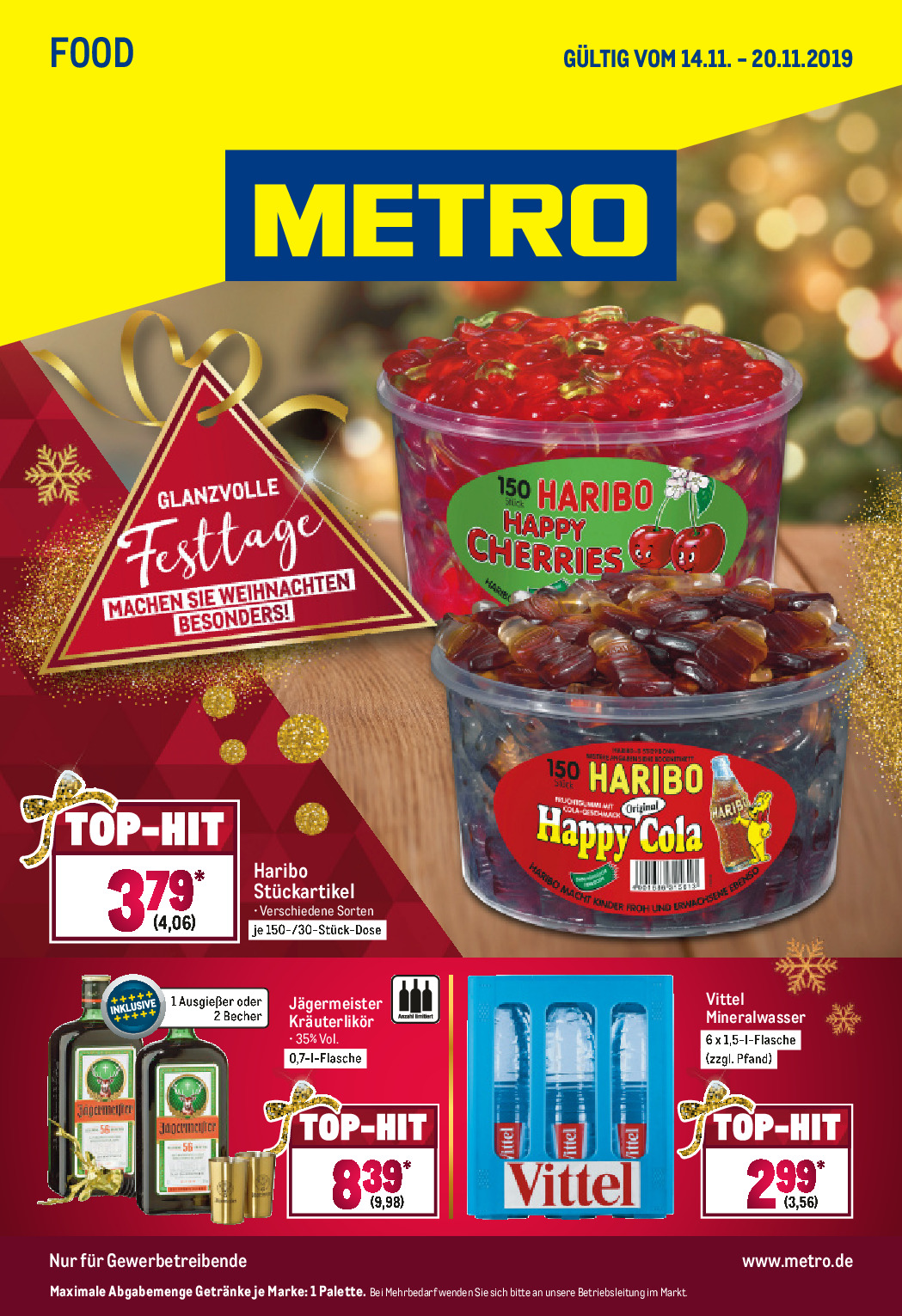 Metro Prospekt Angebote ab 14.11.2019 bis 20.11.2019 Seite 1