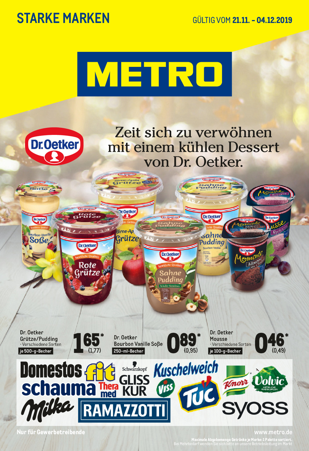 Metro Prospekt Angebote ab 21.11.2019 bis 03.12.2019 Seite 1