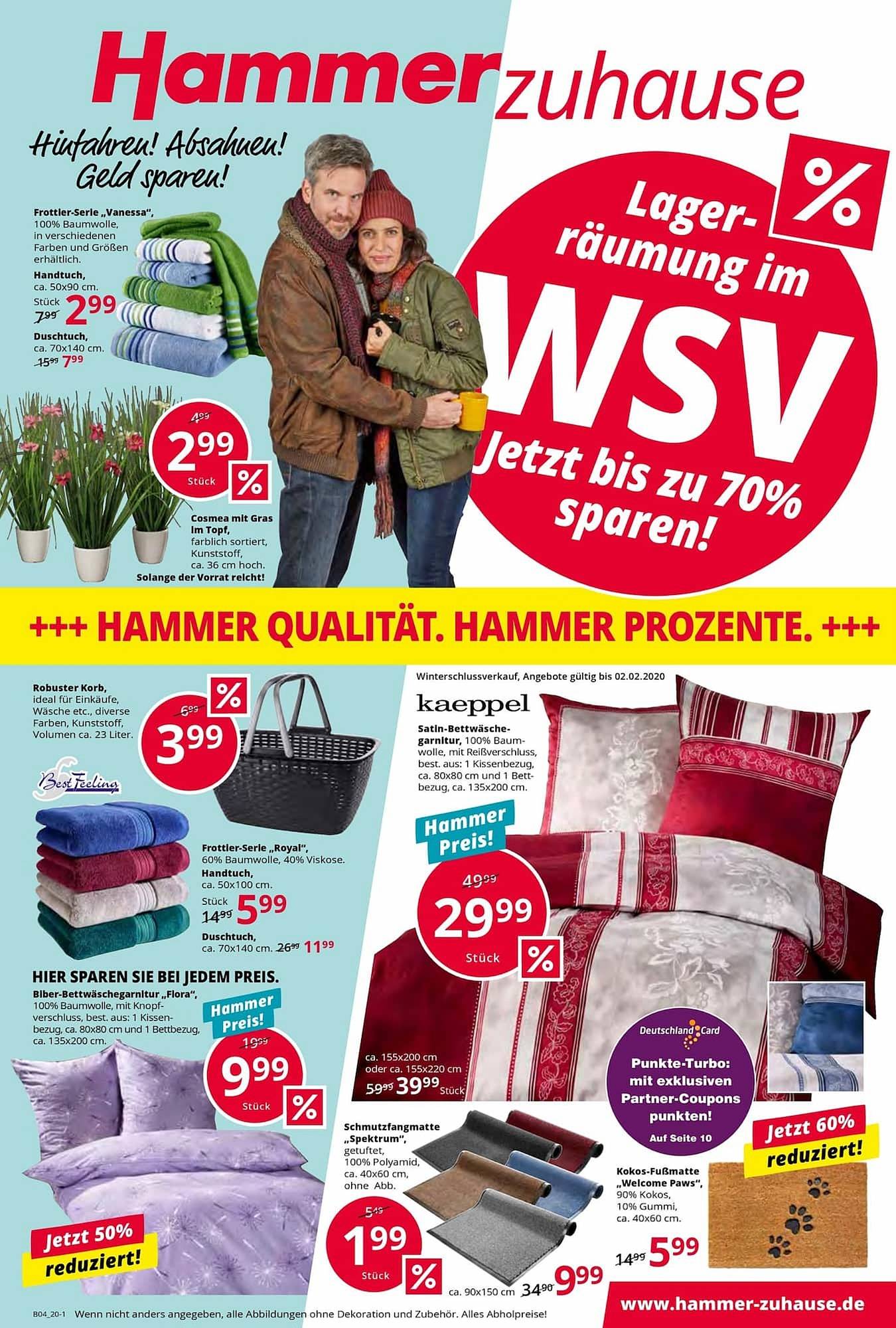 Hammer Fachmärkte Prospekt Angebote ab 22.01.2020 bis 30.01.2020